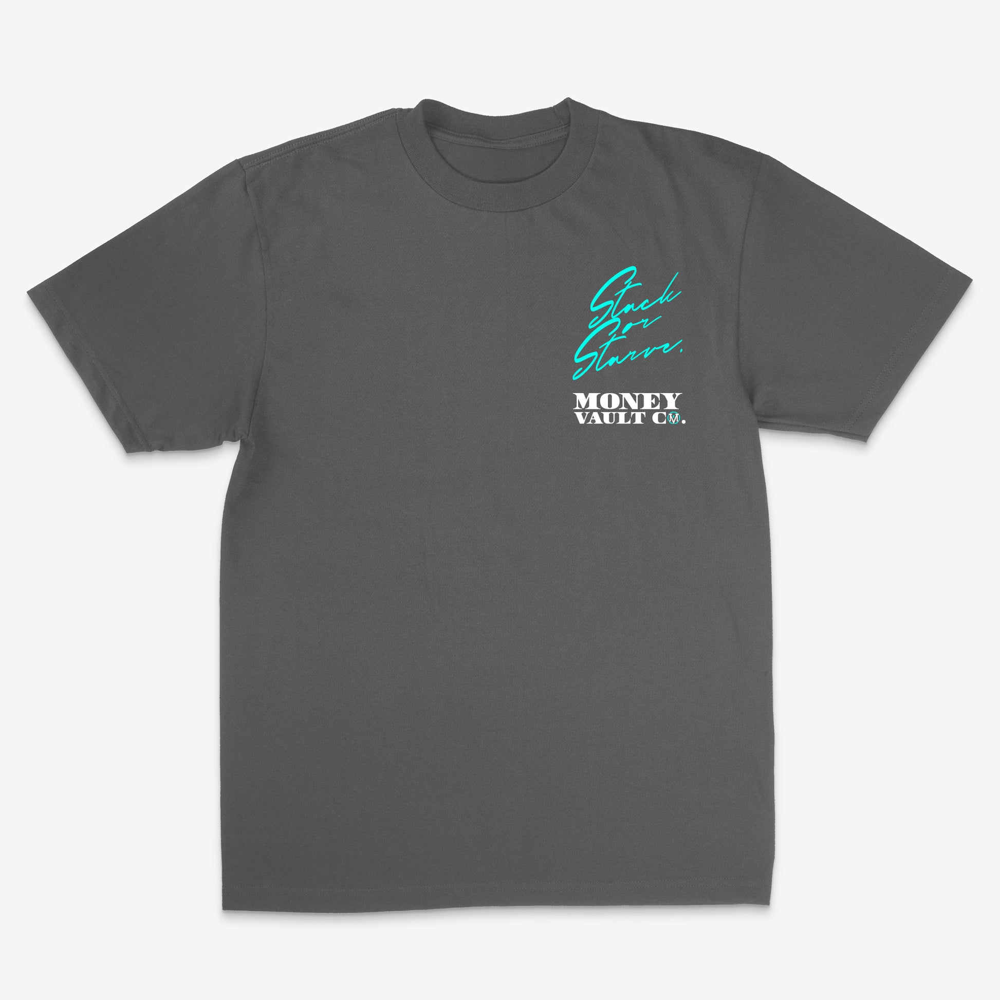 Stack or Starve Tee | Gray