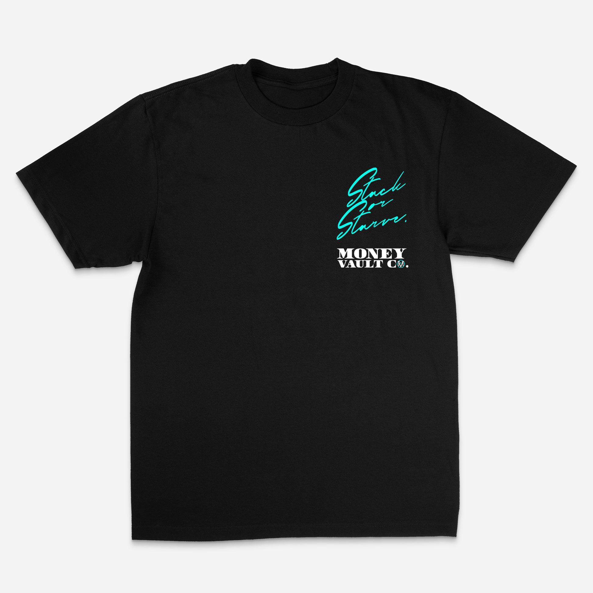 Stack or Starve Tee | Black