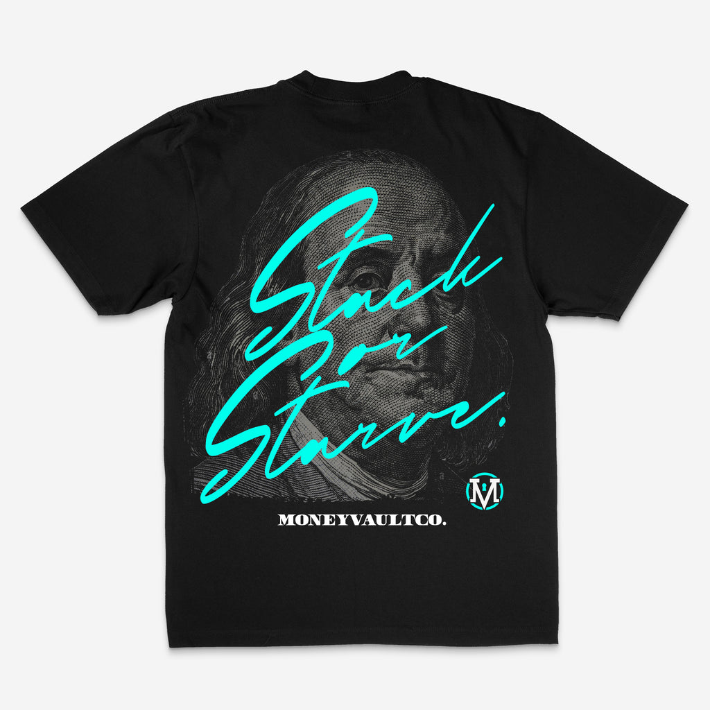 Stack or Starve Tee | Black