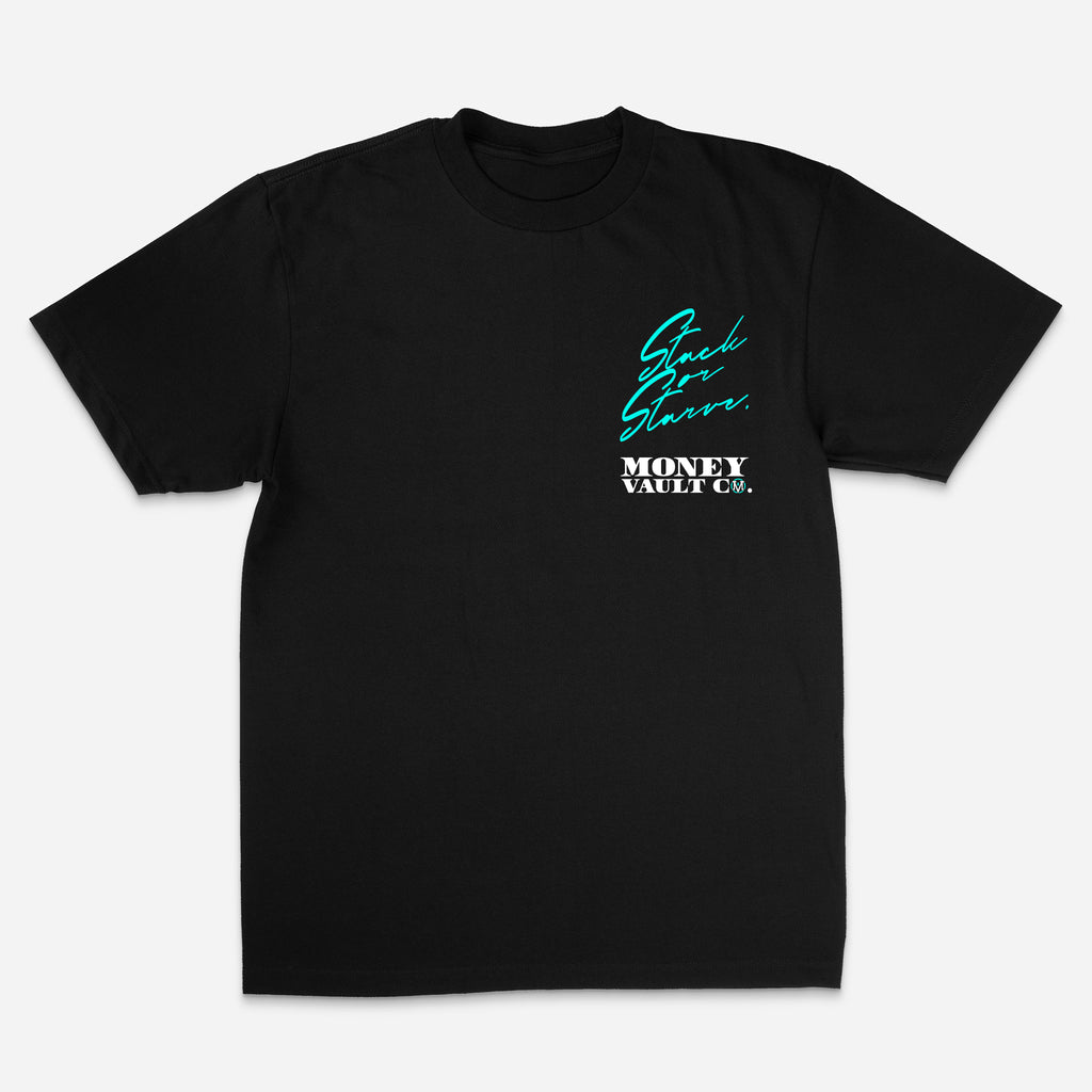 Stack or Starve Tee | Black